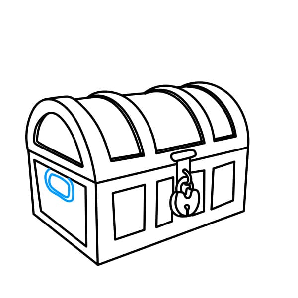 Hướng dẫn vẽ chiếc rương đơn giản và đẹp - Bước 6