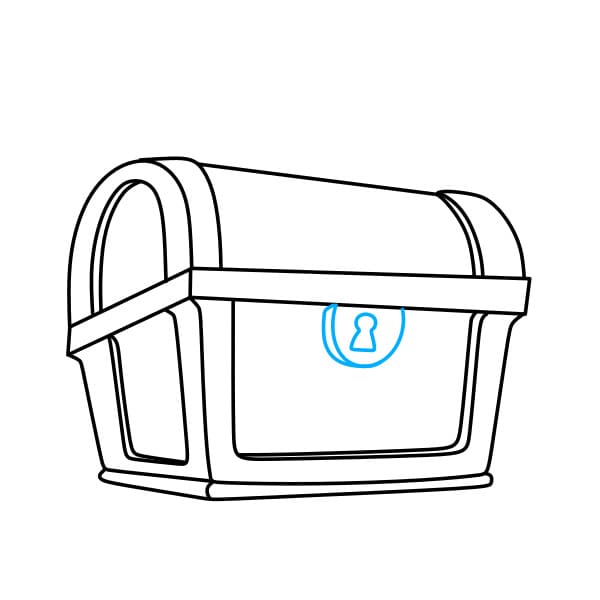 Hướng dẫn vẽ cái rương của cướp biển - Bước 6