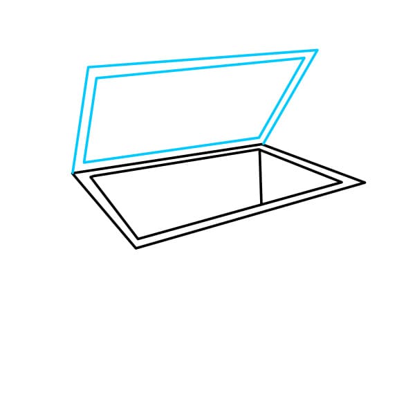 Hướng dẫn vẽ cái rương rỗng - Bước 2