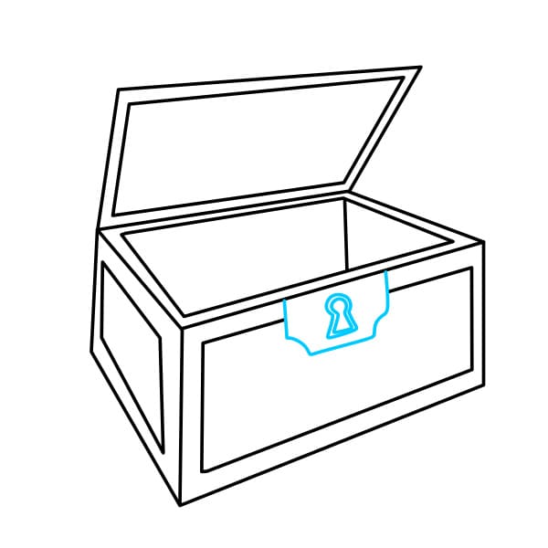 Hướng dẫn vẽ cái rương rỗng - Bước 5