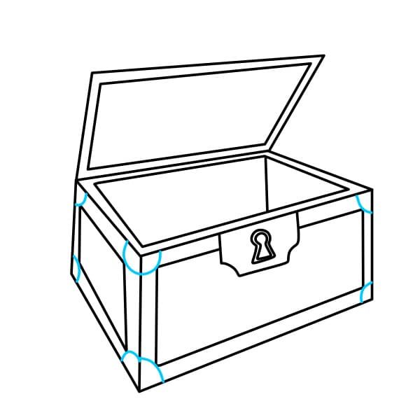 Hướng dẫn vẽ cái rương rỗng - Bước 6