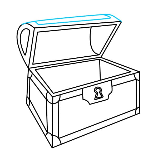 Hướng dẫn vẽ cái rương rỗng - Bước 7