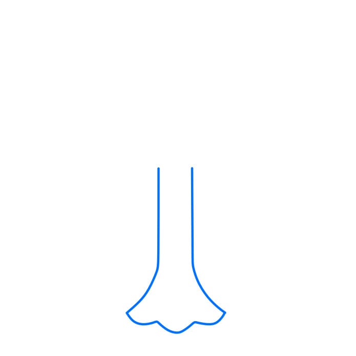 Hướng dẫn vẽ cây Thánh Giá đơn giản và đẹp cho bé - Bước 1