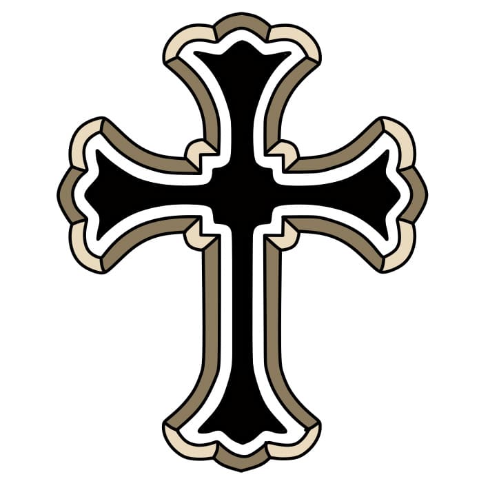 Hướng dẫn vẽ cây Thánh Giá đơn giản và đẹp cho bé - Bước 7