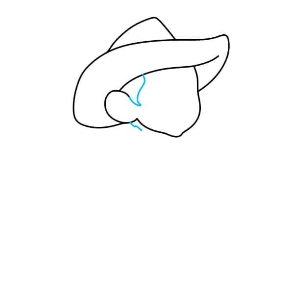 Hướng dẫn vẽ chàng cao bồi mạnh mẽ cho bé - Bước 3