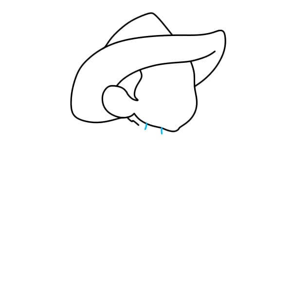 Hướng dẫn vẽ chàng cao bồi mạnh mẽ cho bé - Bước 4