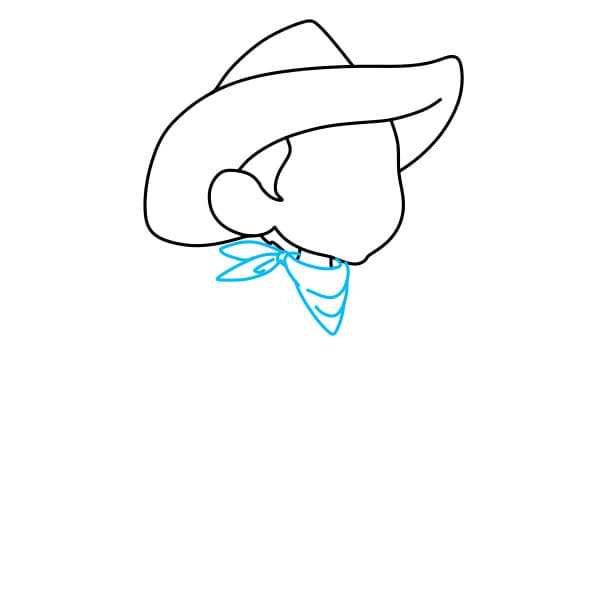 Hướng dẫn vẽ chàng cao bồi mạnh mẽ cho bé - Bước 5