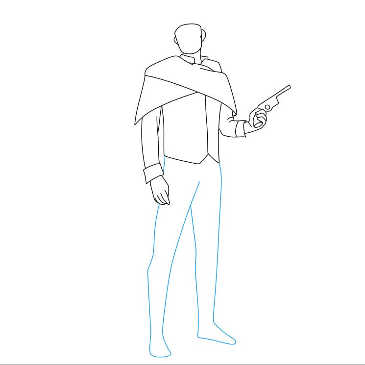 Hướng dẫn vẽ dễ dàng : anh chàng cao bồi - Bước 5