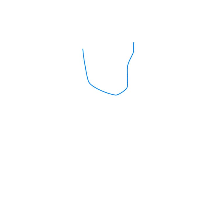 Hướng dẫn cách vẽ cao bồi chi tiết từng bước cho bé - Bước 1