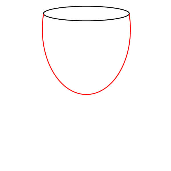 Hướng dẫn vẽ Chiếc Cúp đơn giản. - Bước 2