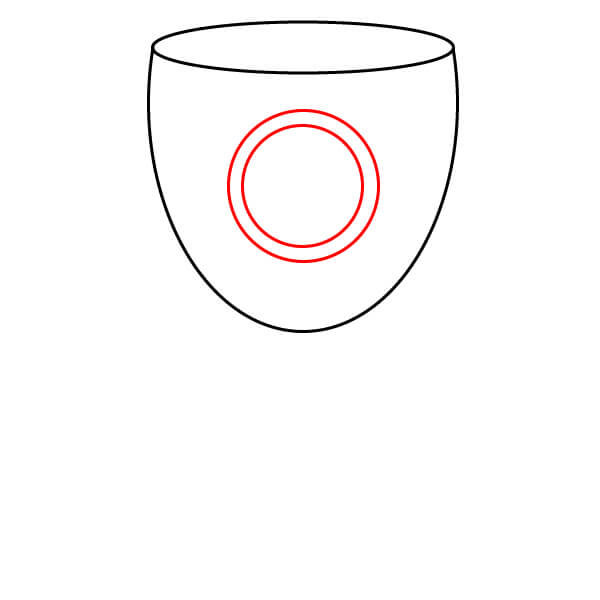 Hướng dẫn vẽ Chiếc Cúp đơn giản. - Bước 3