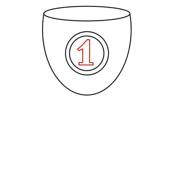 Hướng dẫn vẽ Chiếc Cúp đơn giản. - Bước 4