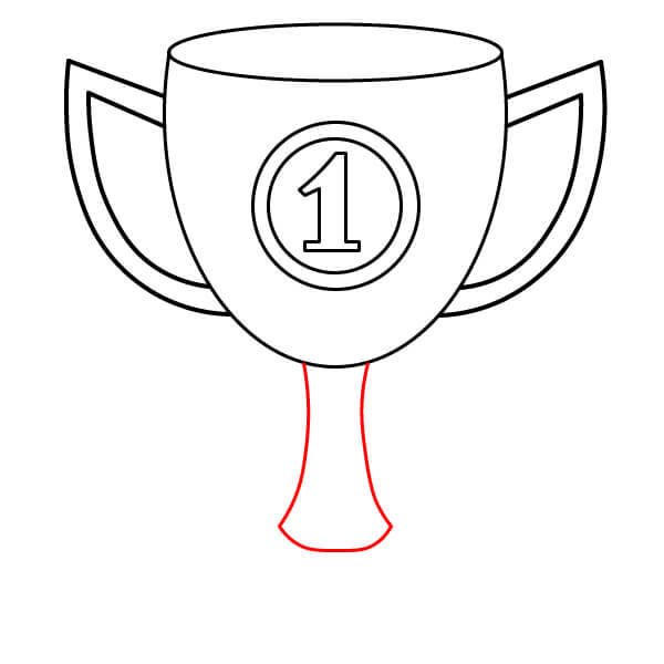 Hướng dẫn vẽ Chiếc Cúp đơn giản. - Bước 6