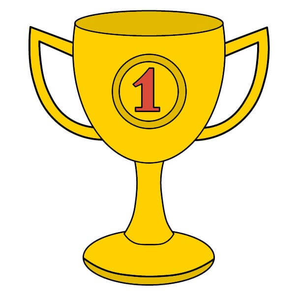 Hướng dẫn vẽ Chiếc Cúp đơn giản. - Bước 8