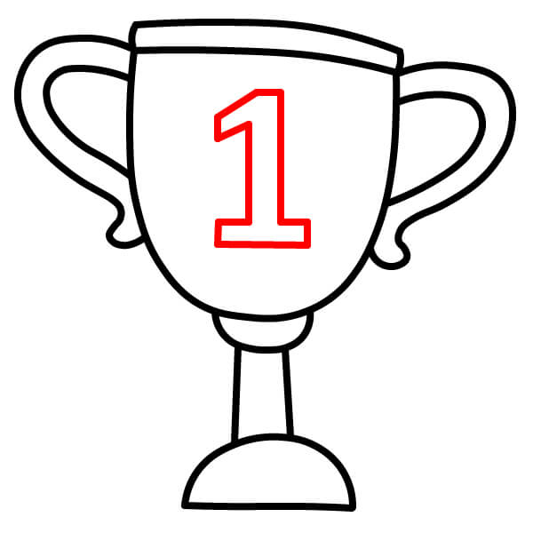 Hướng dẫn vẽ Chiếc Cúp đơn giản dành cho người mới bắt đầu - Bước 7