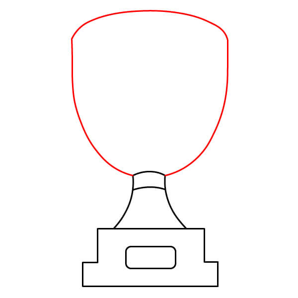 Hướng dẫn vẽ Chiếc Cúp vui nhộn và nhanh chóng dành cho trẻ em - Bước 5