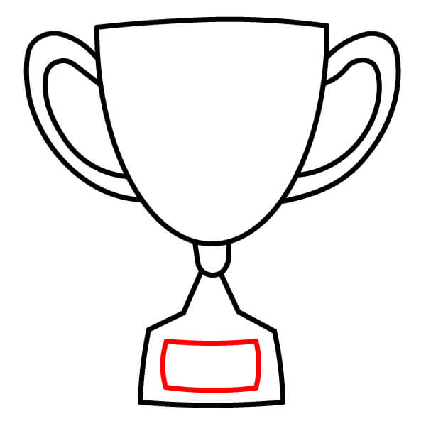 Hướng dẫn vẽ một Chiếc Cúp đơn giản từng bước một cho trẻ em - Bước 5