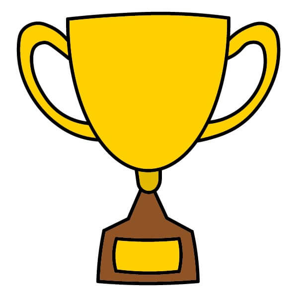 Hướng dẫn vẽ một Chiếc Cúp đơn giản từng bước một cho trẻ em