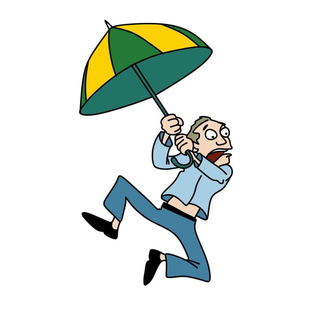 Hướng dẫn cách vẽ người đàn ông cầm chiếc Ô (Dù) đơn giản và đẹp cho bé