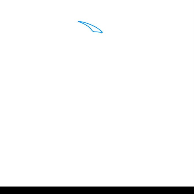 Hướng dẫn cách vẽ chim ruồi đơn giản và đẹp cho bé - Bước 1