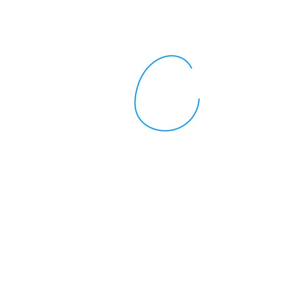 Hướng dẫn vẽ chú hề vui vẻ đơn giản và đẹp cho bé - Bước 1