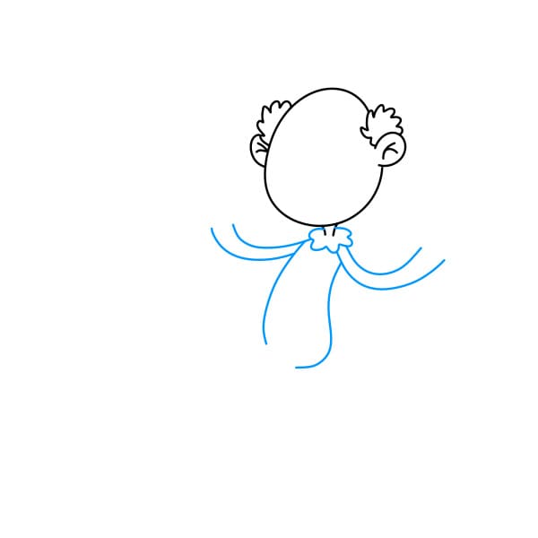 Hướng dẫn vẽ chú hề vui vẻ đơn giản và đẹp cho bé - Bước 4