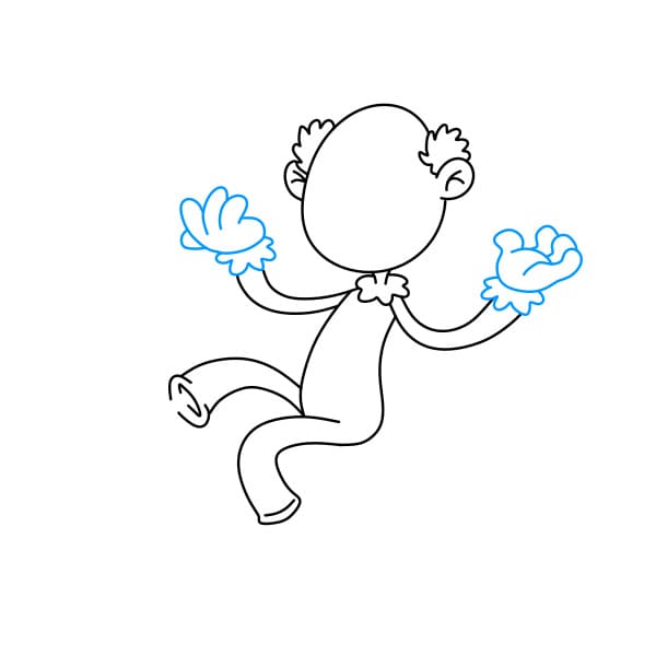 Hướng dẫn vẽ chú hề vui vẻ đơn giản và đẹp cho bé - Bước 5