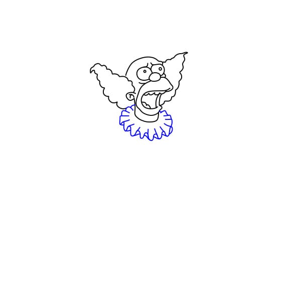 Hướng dẫn vẽ chú hề vui vẻ đơn giản và đẹp cho bé - Bước 4