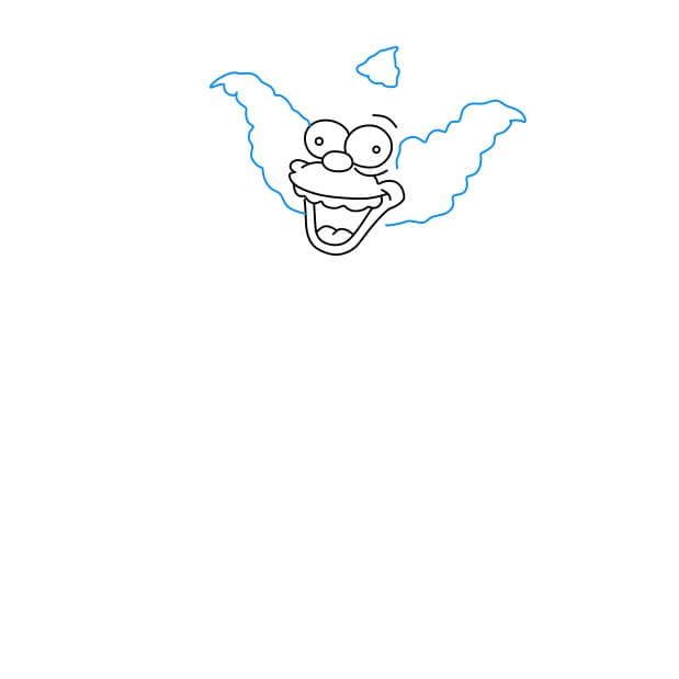 Hướng dẫn vẽ chú hề vui vẻ đơn giản và đẹp cho bé - Bước 2