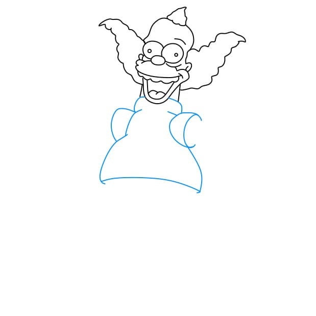 Hướng dẫn vẽ chú hề vui vẻ đơn giản và đẹp cho bé - Bước 4