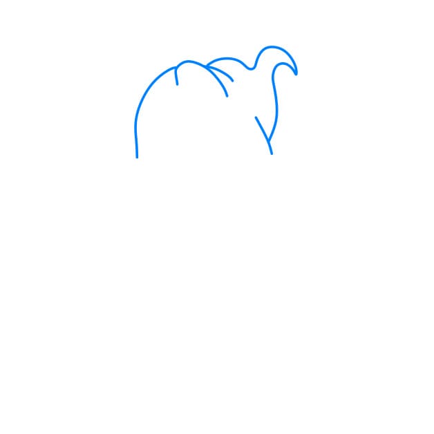 Hướng dẫn vẽ con ma hài hước và đơn giản cho bé - Bước 1