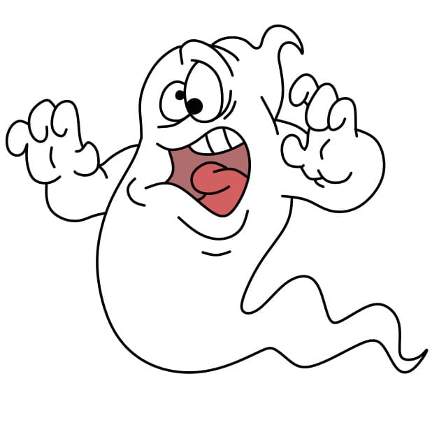 Hướng dẫn vẽ con ma hài hước và đơn giản cho bé