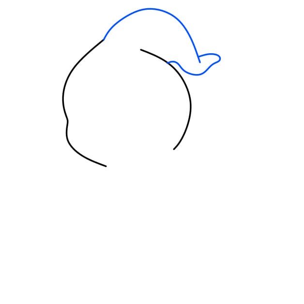 Hướng dẫn vẽ con ma đáng sợ và hung dữ cho bé - Bước 2