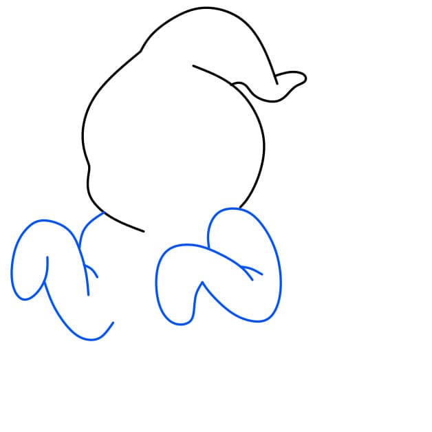 Hướng dẫn vẽ con ma đáng sợ và hung dữ cho bé - Bước 3