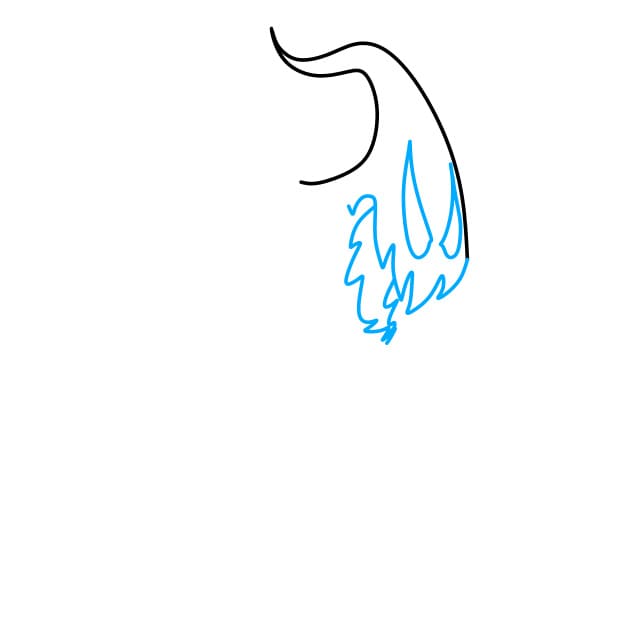 Hướng dẫn vẽ con ma ác độc và gian xảo cho bé - Bước 2