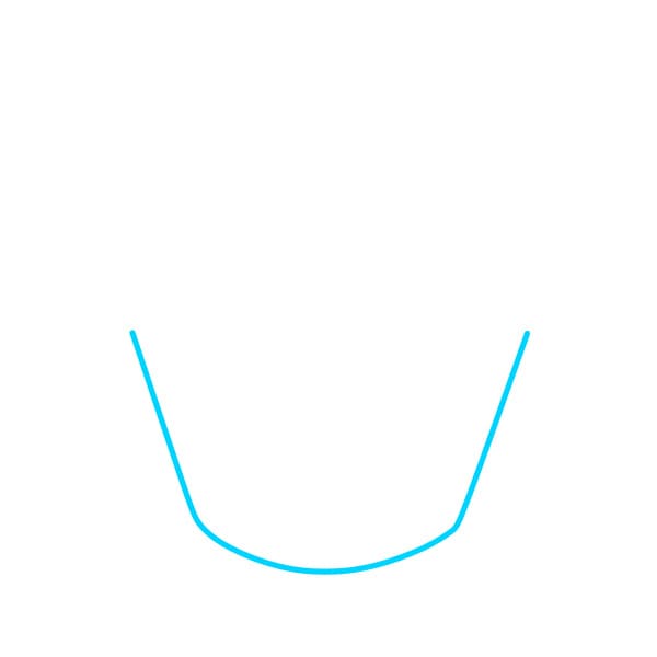 Hướng dẫn vẽ chiếc bánh cupcake - Bước 1