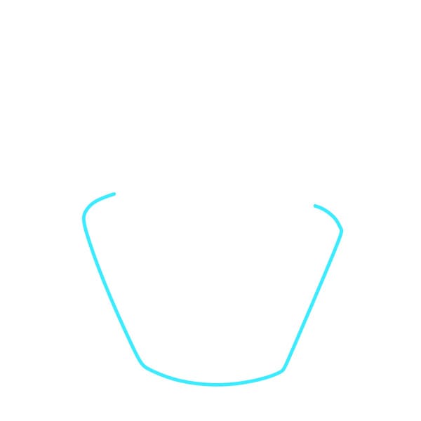 Hướng dẫn vẽ chiếc bánh cupcake dễ thương - Bước 1