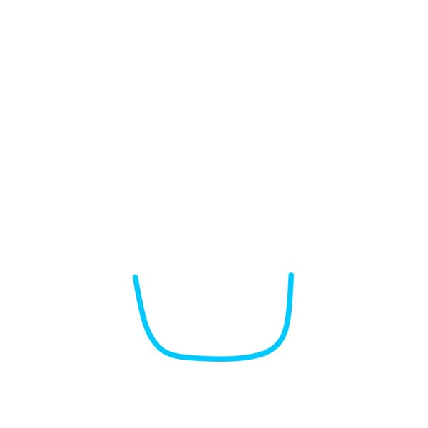 Hướng dẫn vẽ chiếc bánh Cupcake - Bước 1