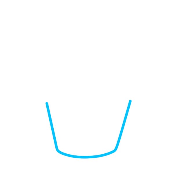 Hướng dẫn vẽ cái bánh cupcake - Bước 1