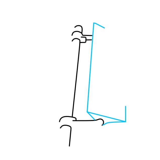 Hướng dẫn vẽ cột đèn giao thông - Bước 2