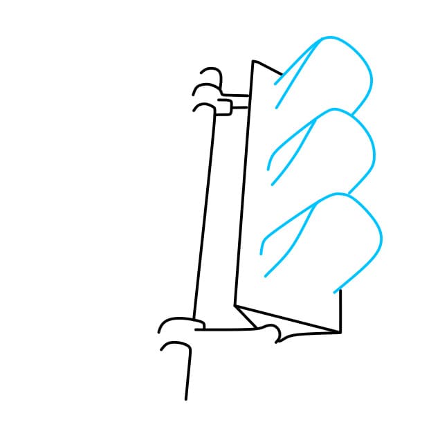 Hướng dẫn vẽ cột đèn giao thông - Bước 3