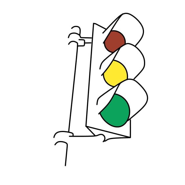 Hướng dẫn vẽ cột đèn giao thông - Bước 4