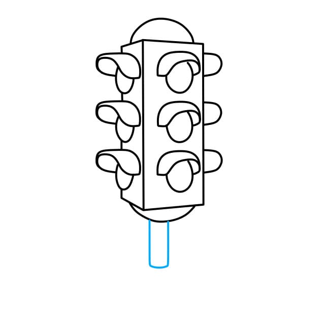 Hướng dẫn vẽ đèn giao thông - Bước 4
