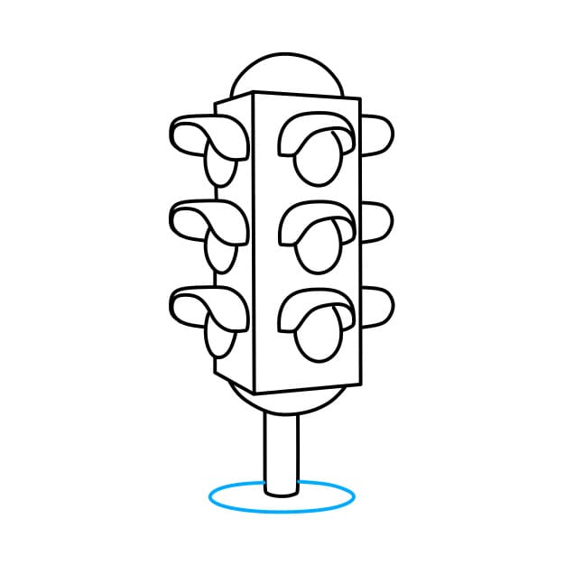 Hướng dẫn vẽ đèn giao thông - Bước 5