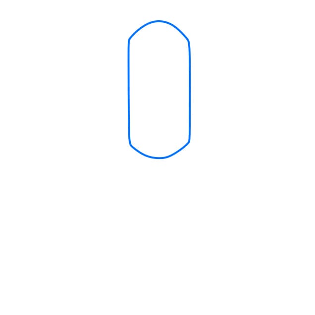 Hướng dẫn vẽ cột đèn giao thông đơn giản - Bước 1