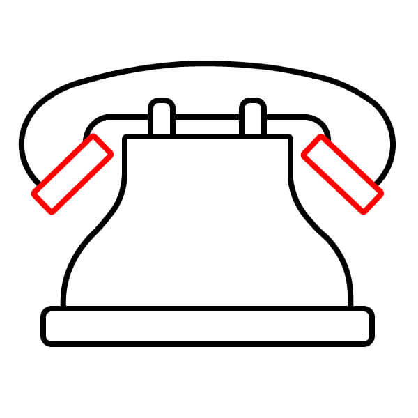 Hướng dẫn vẽ Điện Thoại Bàn đơn giản dành cho trẻ em - Vẽ Tai Nghe và Ống Nghe