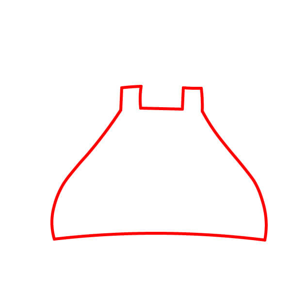 Bài học vẽ Điện Thoại cổ điển đơn giản dành cho người mới bắt đầu. - Vẽ đường viền đế