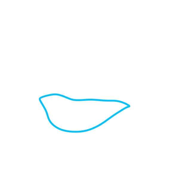 Hướng dẫn cách vẽ đôi môi đơn giản và đẹp cho bé - Bước 1