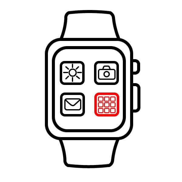 Hướng dẫn vẽ Đồng Hồ thông minh cho trẻ em - Bước 8