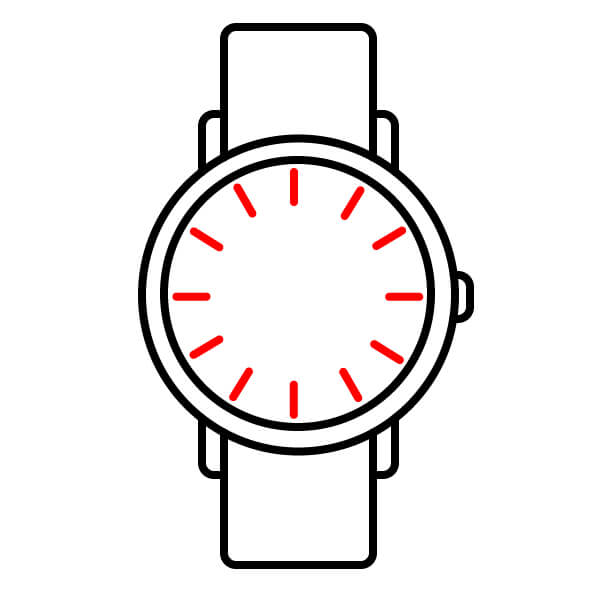 Hướng dẫn vẽ Đồng Hồ tròn cổ điển dễ dàng dành cho họa sĩ trẻ - Bước 6